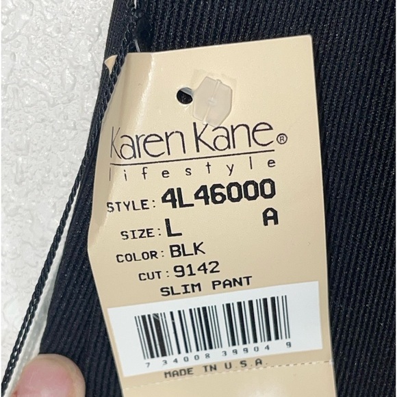 NWT Karen Kane Lifestyle cuffed ankle slim pants size Large C2217 - Picture 7 of 10